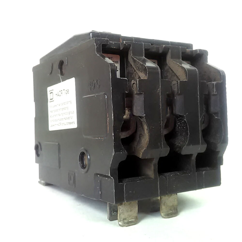 Square D 3 Pole 50 Amp HACR Type Circuit Breaker - Image 4