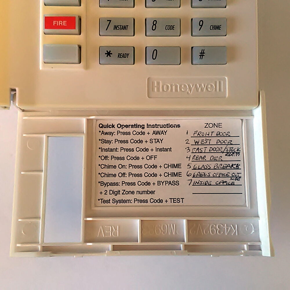 Honeywell 6150 Deluxe Keypad Security Alarm System Panel Display Fixed English - Image 6