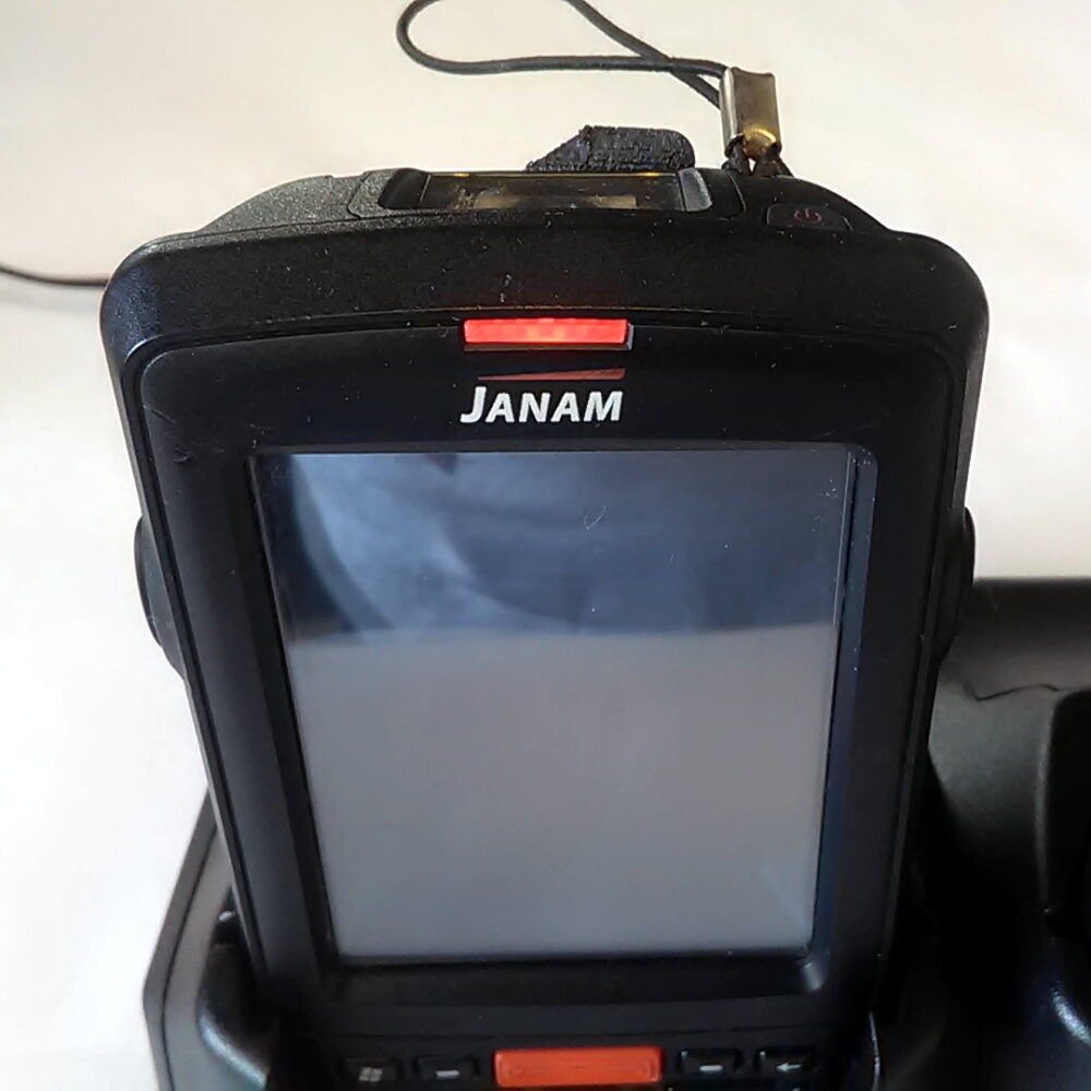 2 Janam XM66 Barcode Scanner Handheld Mobile Computer w/ 4-Port Docking Station - Image 6