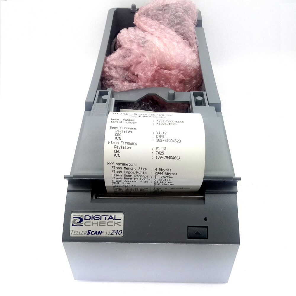 Digital Check TellerScan TS240/TTP Teller Transaction Printer A799-D40D-DDU0 - Image 3