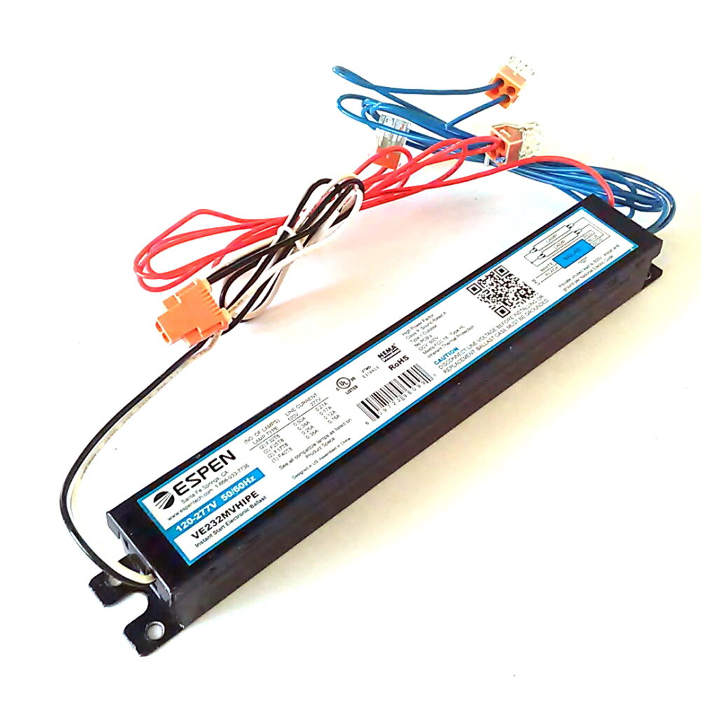 3 ESPEN VE232MVHIPE Instant Start Electronic Ballast - 2 Lamps F32T8 F25T8 F17T8 - Image 9