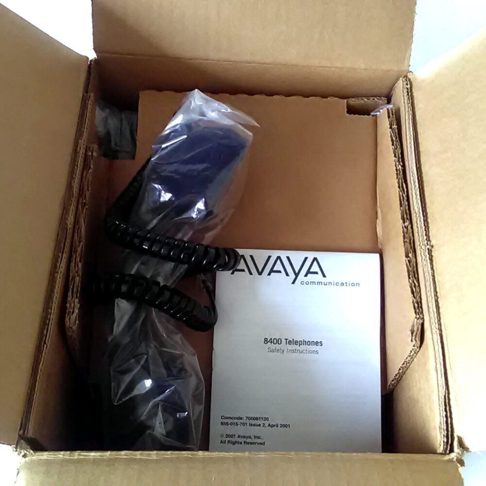 AVAYA Lucent Office Phone Black Digital Telephone LCD Display 8410D 8410D01A-003 - Image 5