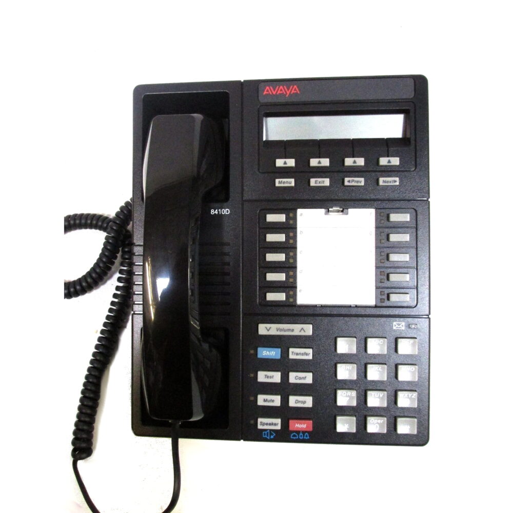 AVAYA Lucent Office Phone Black Digital Telephone LCD Display 8410D 8410D01A-003 - Image 2