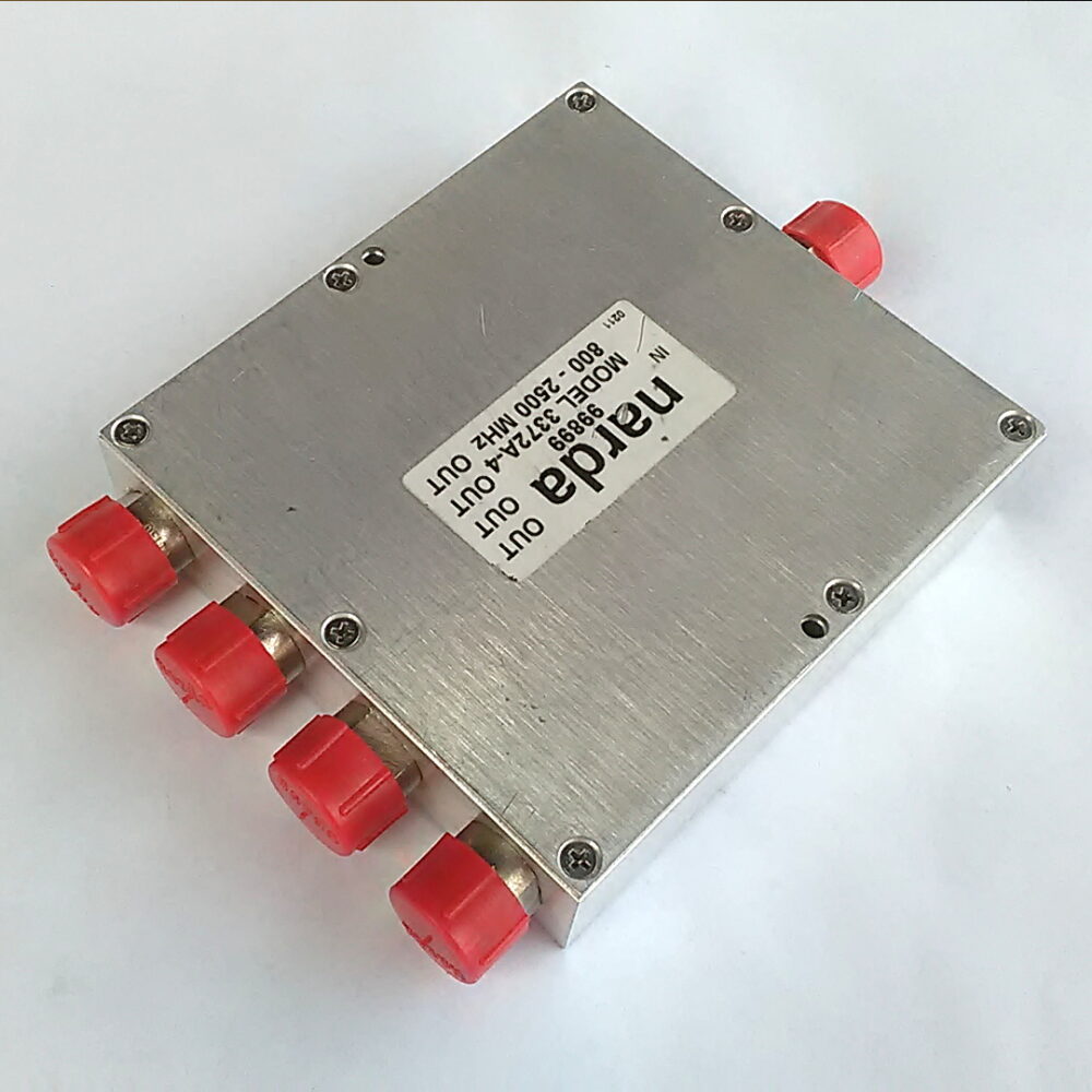 Narda 99899 Signal Splitter 4-Way Power Divider Model 3372A-4 800-2500MHz - Image 4