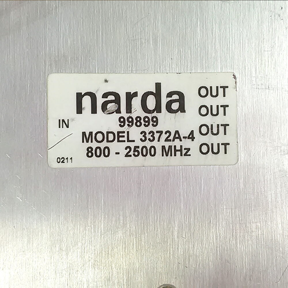 Narda 99899 Signal Splitter 4-Way Power Divider Model 3372A-4 800-2500MHz - Image 2