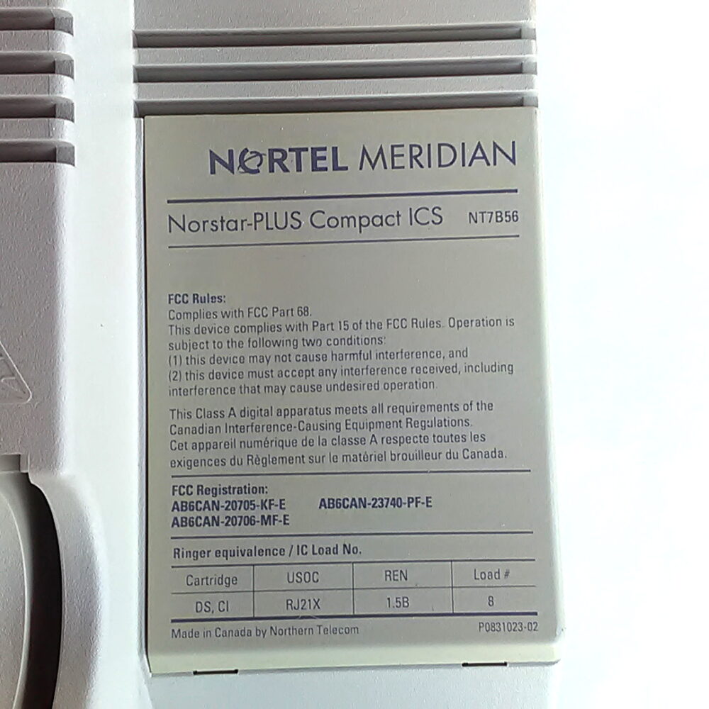 Nortel Norstar-Plus Compact ICS NT7B56 w/ Software Card NT7B64AA & Wall Mount - Image 4