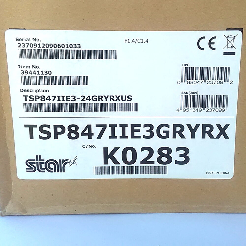 Brand New Star TSP800IIRx Thermal Ethernet Receipt Printer TSP847IIE3-24GRYRX - Image 6