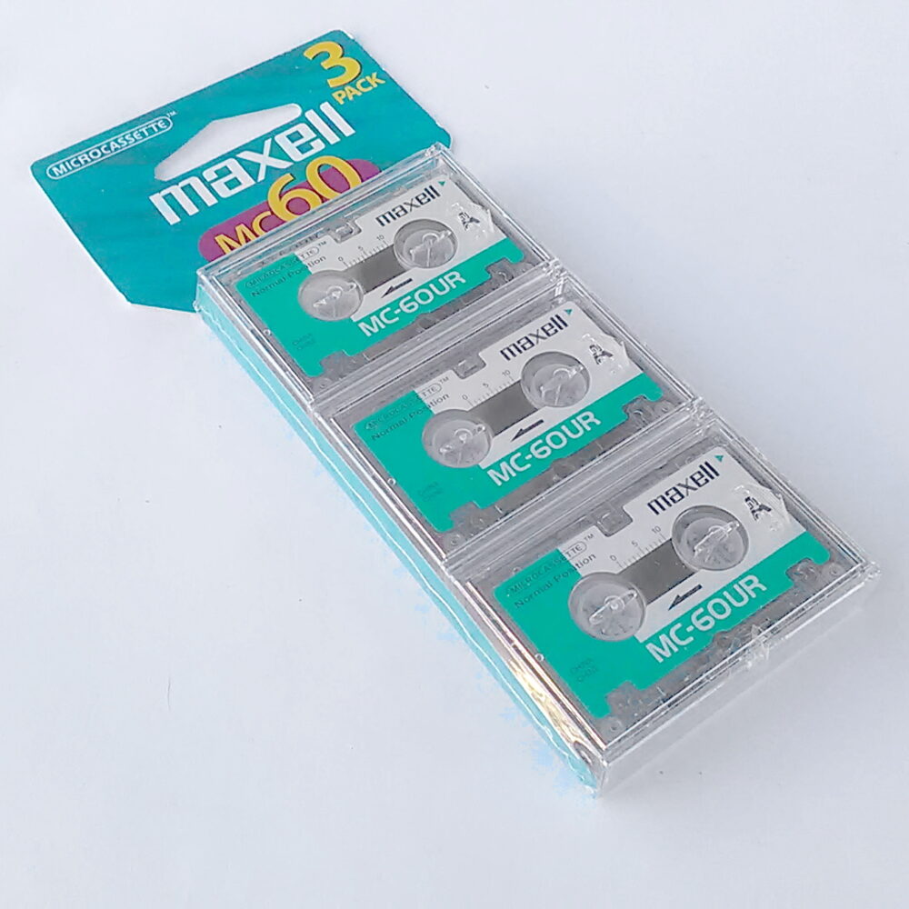 Maxwell MC60 Microcassette Tapes 3-Pack Factory Sealed Mini Cassette - Image 6