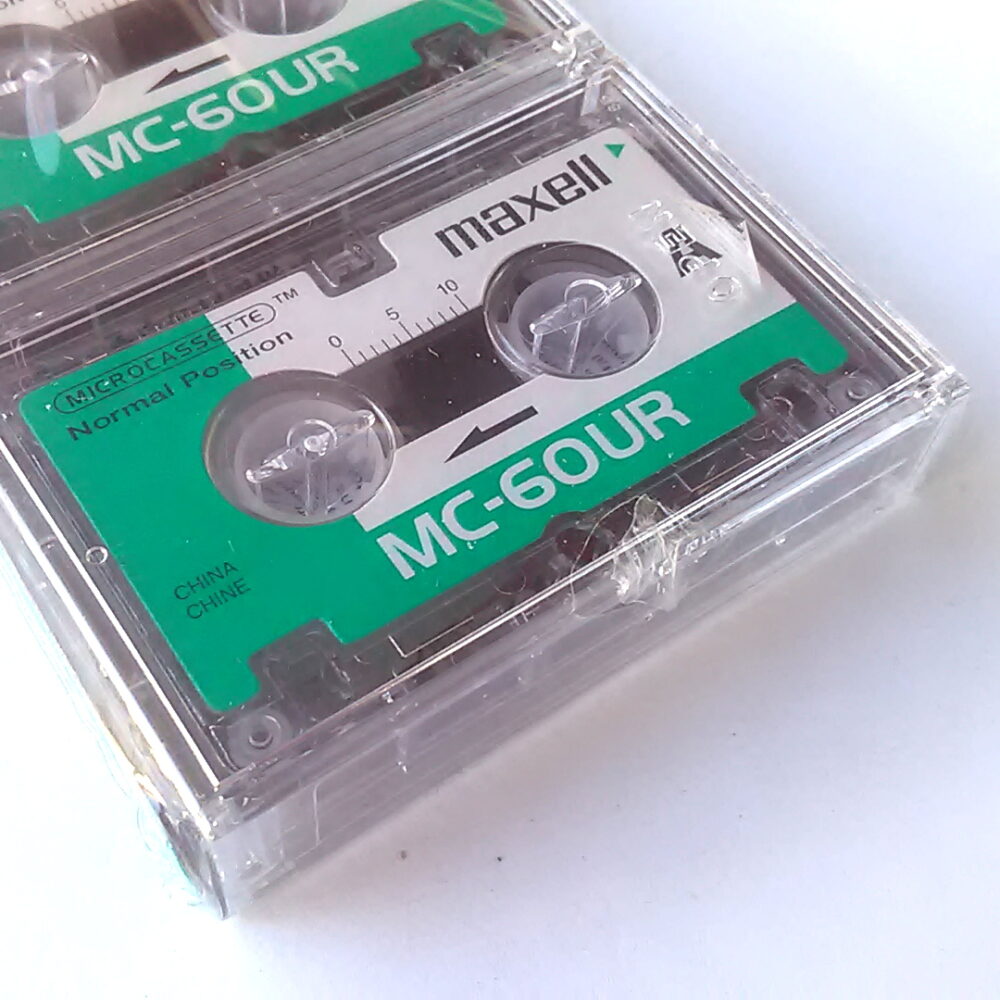 Maxwell MC60 Microcassette Tapes 3-Pack Factory Sealed Mini Cassette - Image 2