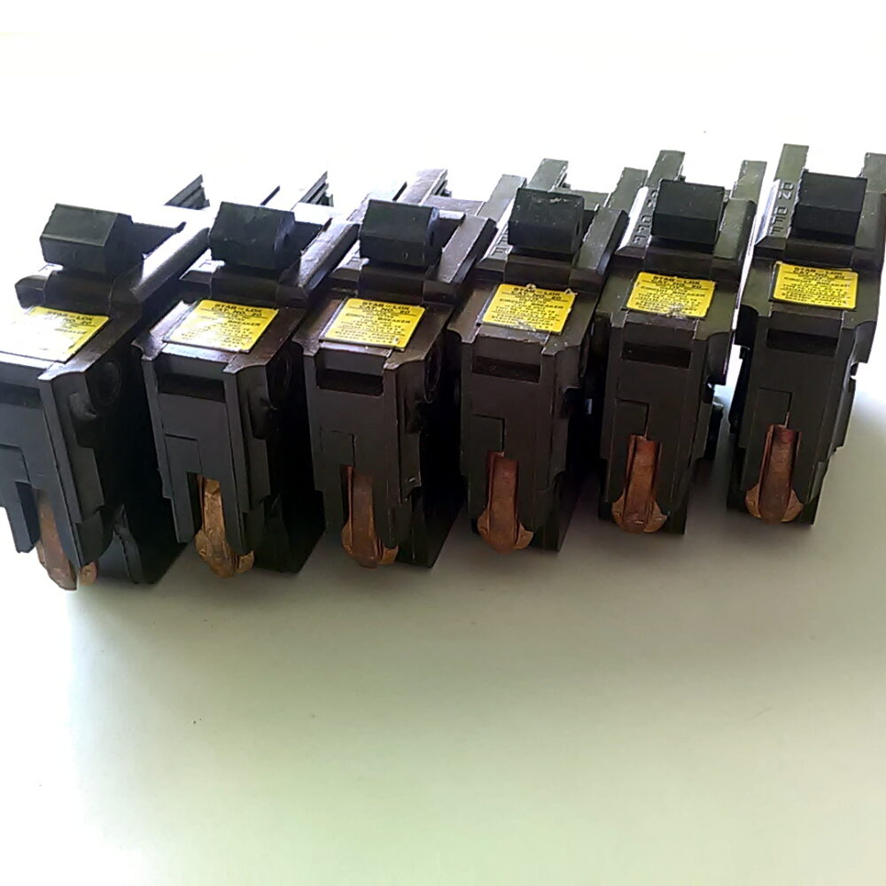 Lot of 6 FEDERAL PACIFIC FPE Stab-Lok 1 Pole 20 AMP Type NA Circuit Breakers - Image 5