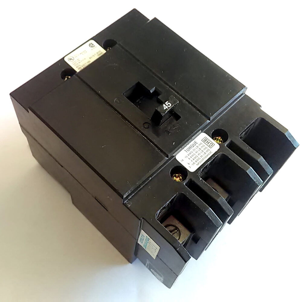 Cutler-Hammer 3 Pole 45 Amp GHB3045 3P 45A HACR Type Circuit Breaker - Image 2