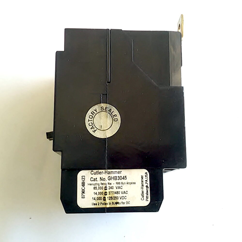Cutler-Hammer 3 Pole 45 Amp GHB3045 3P 45A HACR Type Circuit Breaker - Image 4