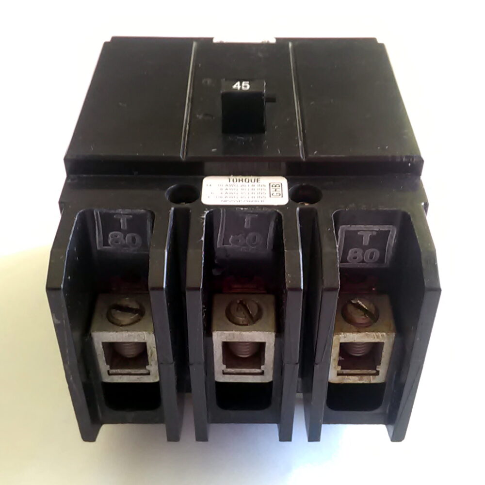 Cutler-Hammer 3 Pole 45 Amp GHB3045 3P 45A HACR Type Circuit Breaker - Image 10