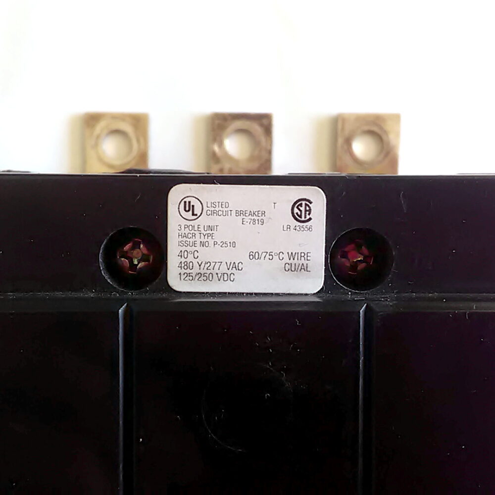 Cutler-Hammer 3 Pole 45 Amp GHB3045 3P 45A HACR Type Circuit Breaker - Image 8