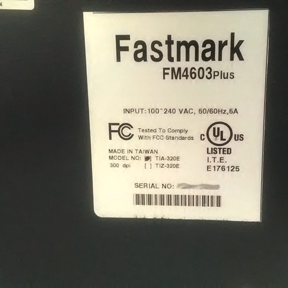 FastMark FM4603 PLUS By AMT Datasouth Ethernet Label Thermal Printer 300dpi NEW! - Image 4