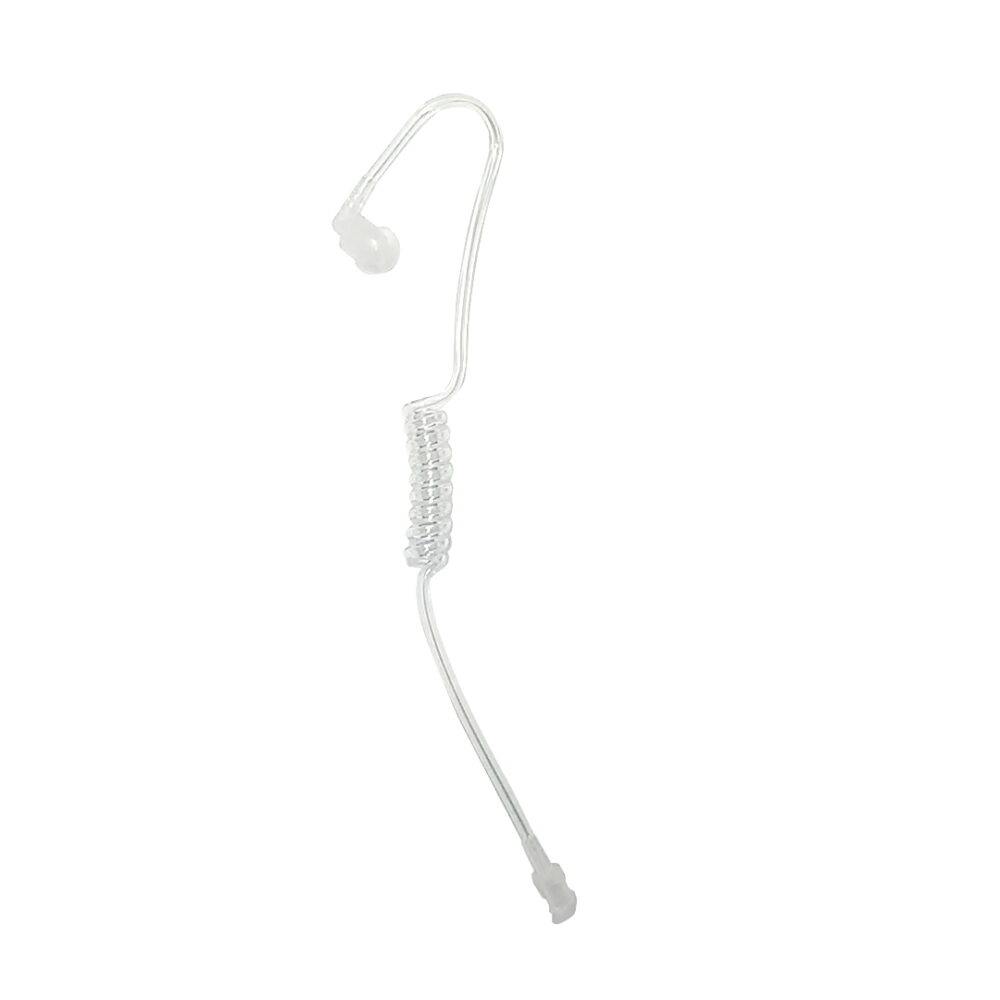 10x Clear Transparent Coiled Acoustic Cord Air Tube for 2-Way Radio Mic Earpiece - Image 6