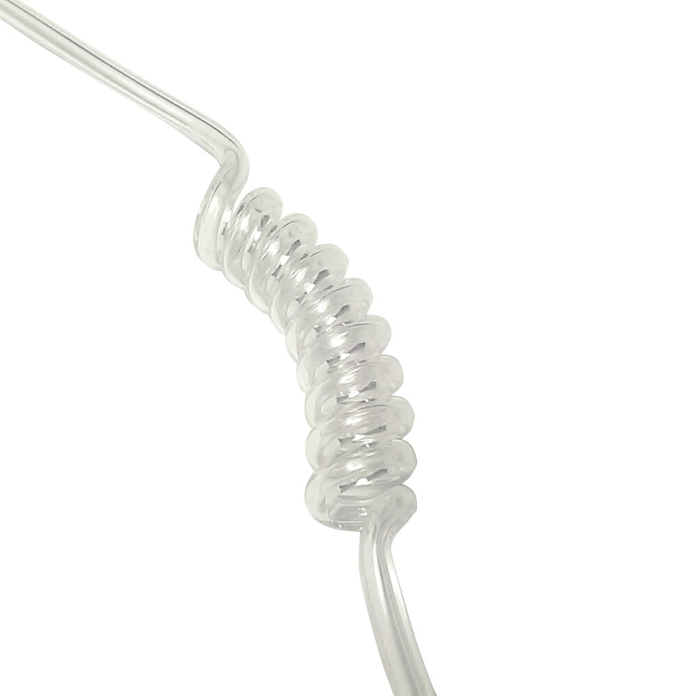 10x Clear Transparent Coiled Acoustic Cord Air Tube for 2-Way Radio Mic Earpiece - Image 4