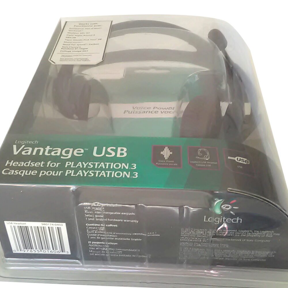 Logitech Vantage USB Gaming Headband Headset w/ Microphone for PS3 PlayStation 3 - Image 12