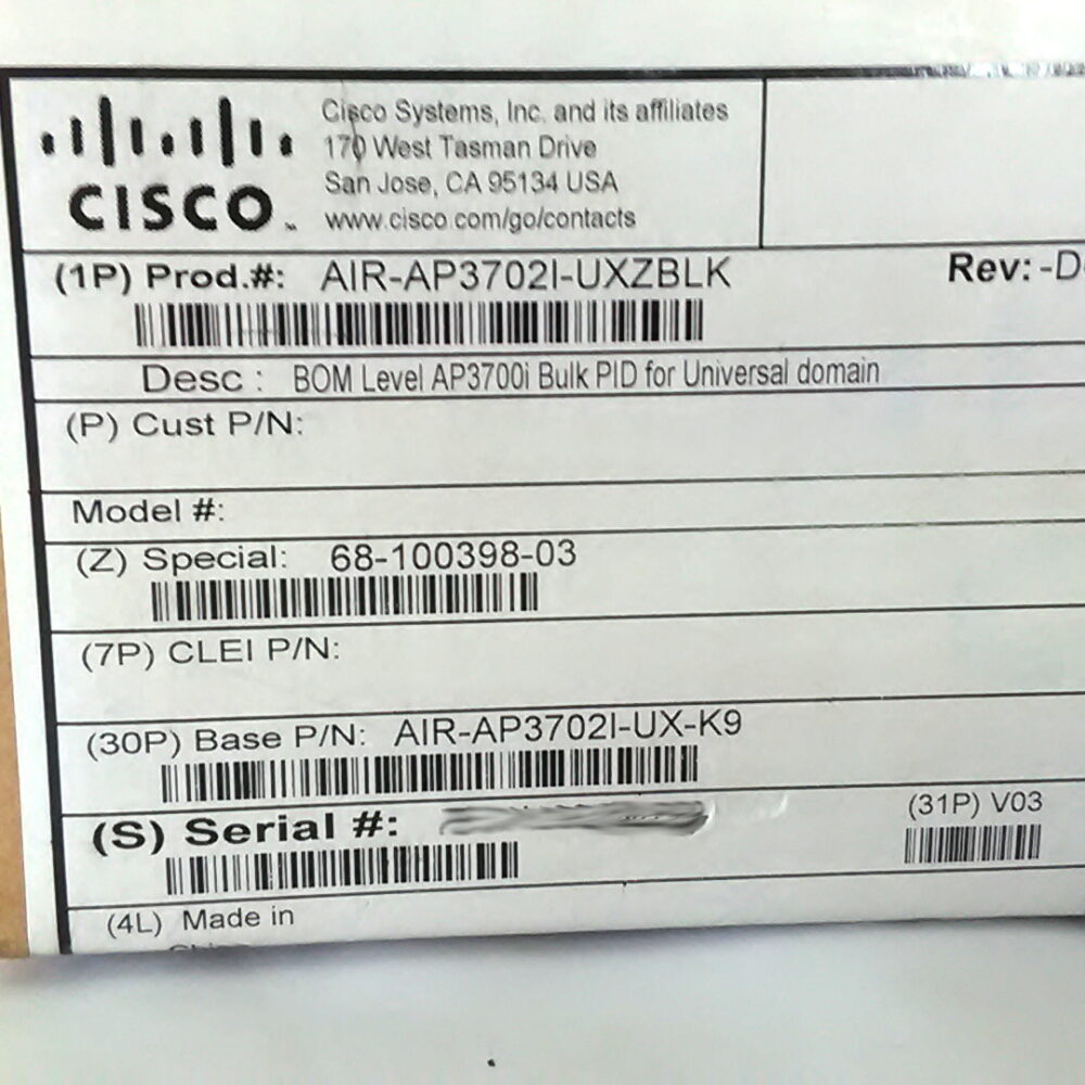 Cisco AIR-AP3702I-UXK9 Aironet 802.11ac Dual-Band, Controller-Based Access Point - Image 10