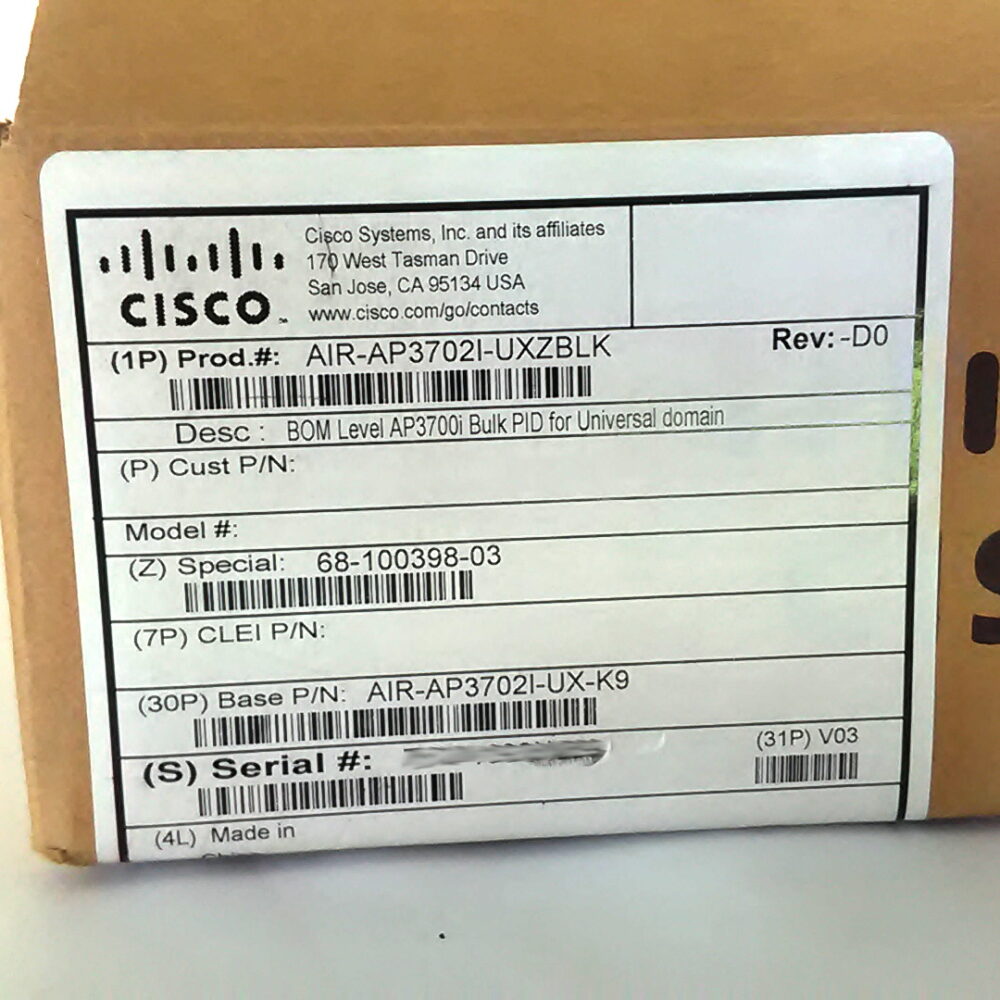 Cisco AIR-AP3702I-UXK9 Aironet 802.11ac Dual-Band, Controller-Based Access Point - Image 9