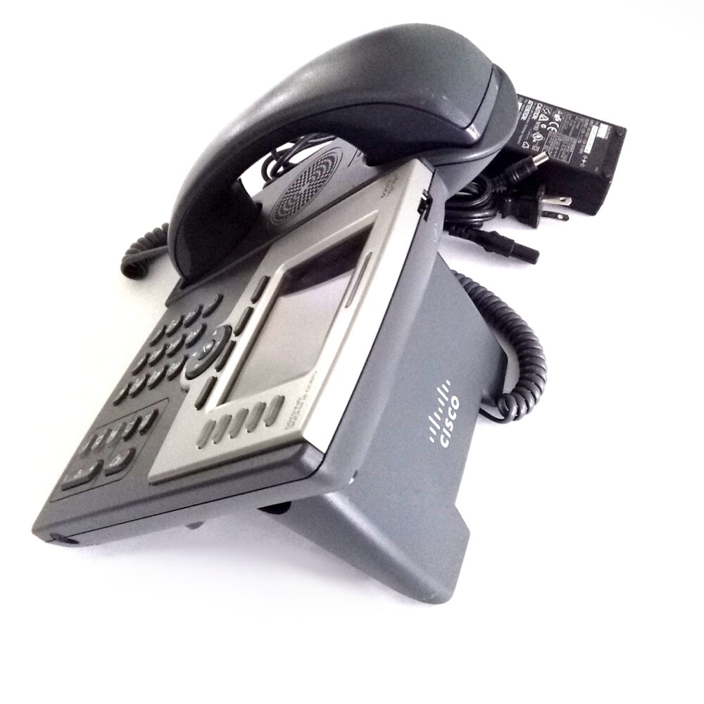 CISCO SPA-525G 5-Line Business IP Phone w/ Foot Stand, Handset & Power Adapter - Image 8