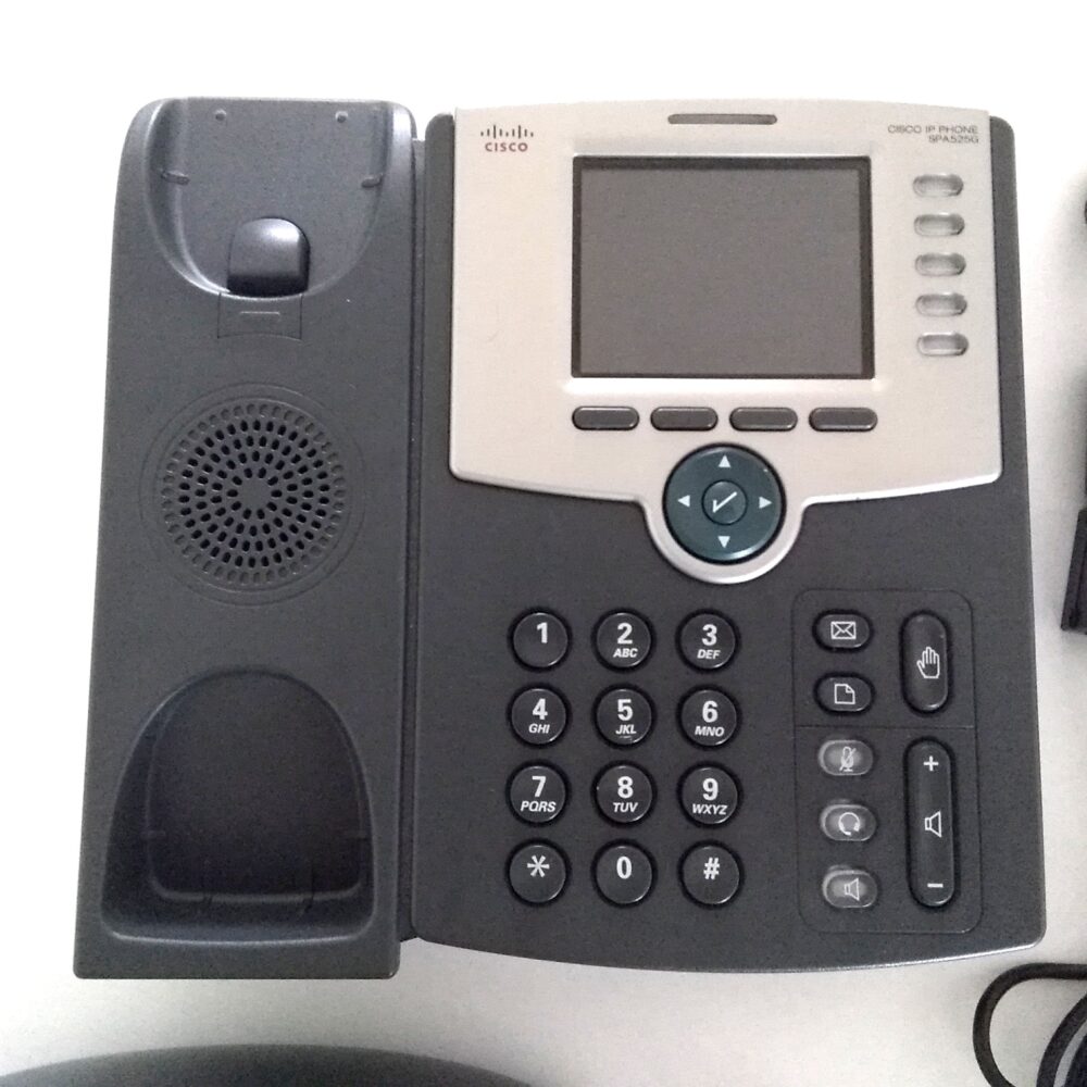 CISCO SPA-525G 5-Line Business IP Phone w/ Foot Stand, Handset & Power Adapter - Image 6