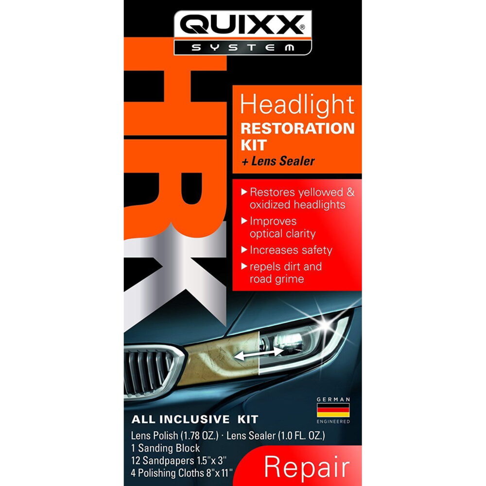 Quixx 00084-US Headlight Restoration/Repair Kit - Lens Sealer & Plastic Polish - Image 2