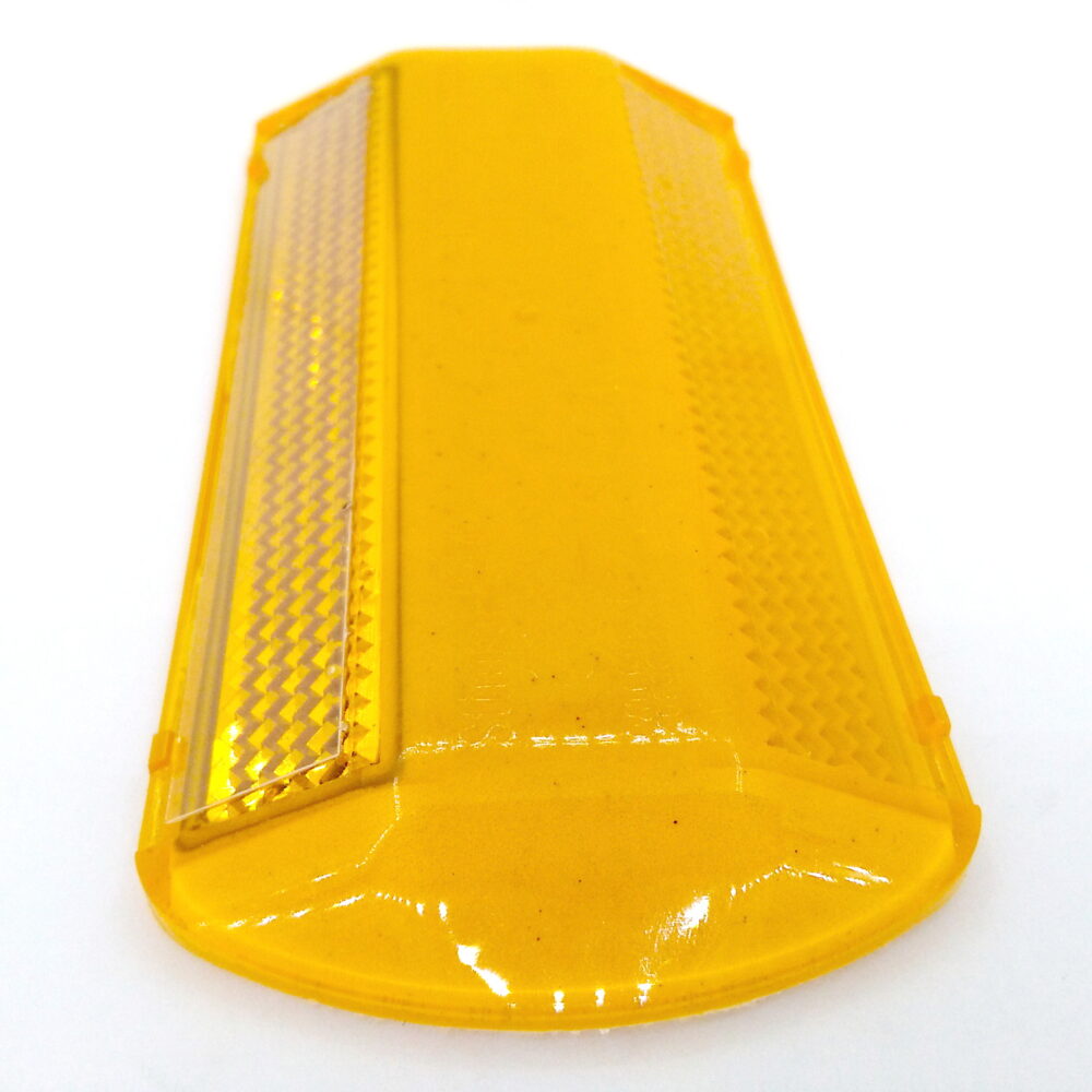 30-Pack NEW Commercial Road Highway Pavement Marker Reflector - One-Side, Yellow - Image 2