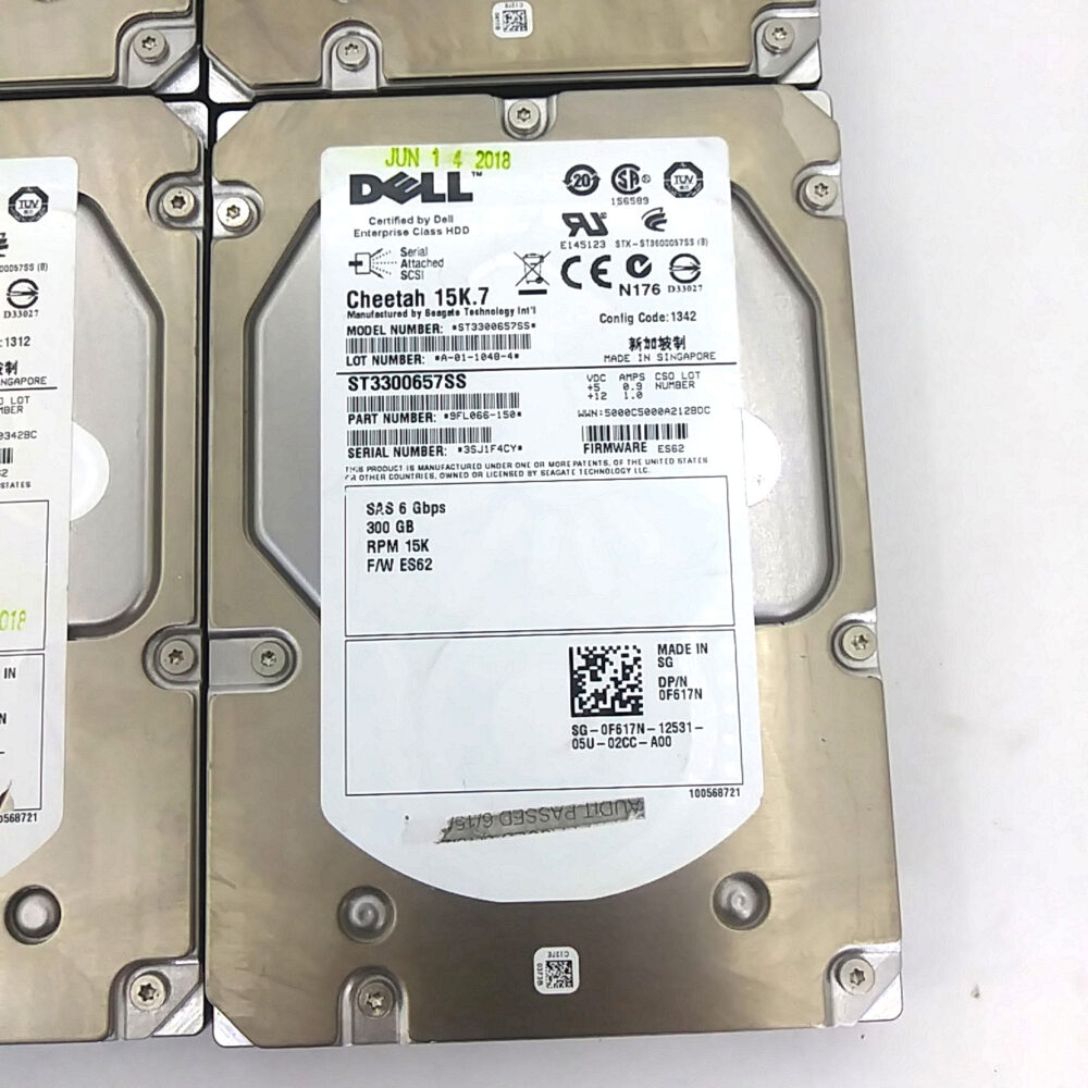 Lot of 6 Seagate Dell Hard Disk Drive Cheetah 15K.7 300GB SAS 2 ST3300657SS - Image 5