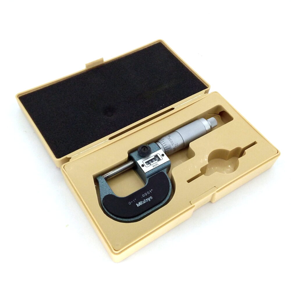 Mitutoyo 193-211 Mechanical Outside Micrometer and Case, 0 - 1" 0.0001" - Image 8