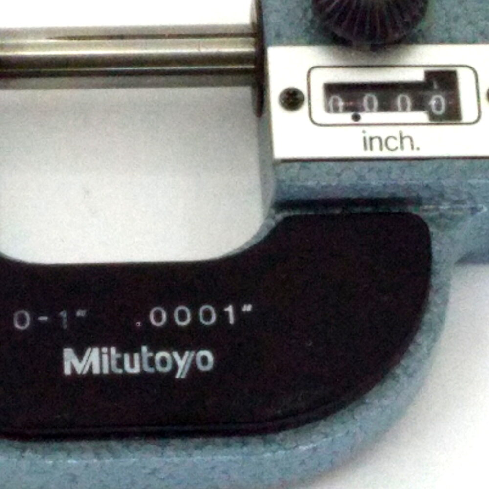 Mitutoyo 193-211 Mechanical Outside Micrometer and Case, 0 - 1" 0.0001" - Image 2