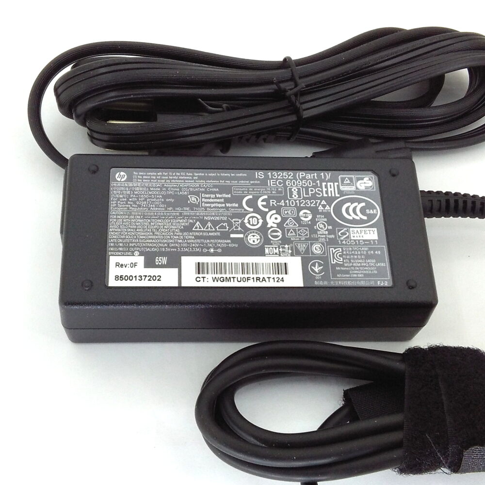 NEW Genuine HP 741346-001 65W 19.5V AC Power Adapter w/ Cord - Image 3