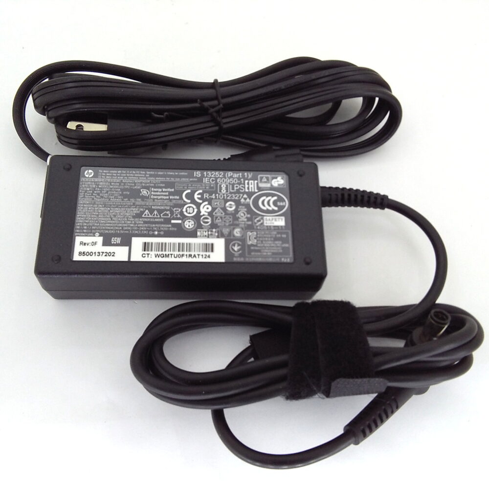 NEW Genuine HP 741346-001 65W 19.5V AC Power Adapter w/ Cord - Image 2