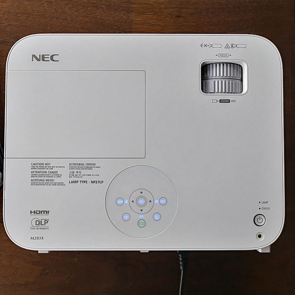 NEC NP-M283X XGA Projector With Dual HDMI Inputs