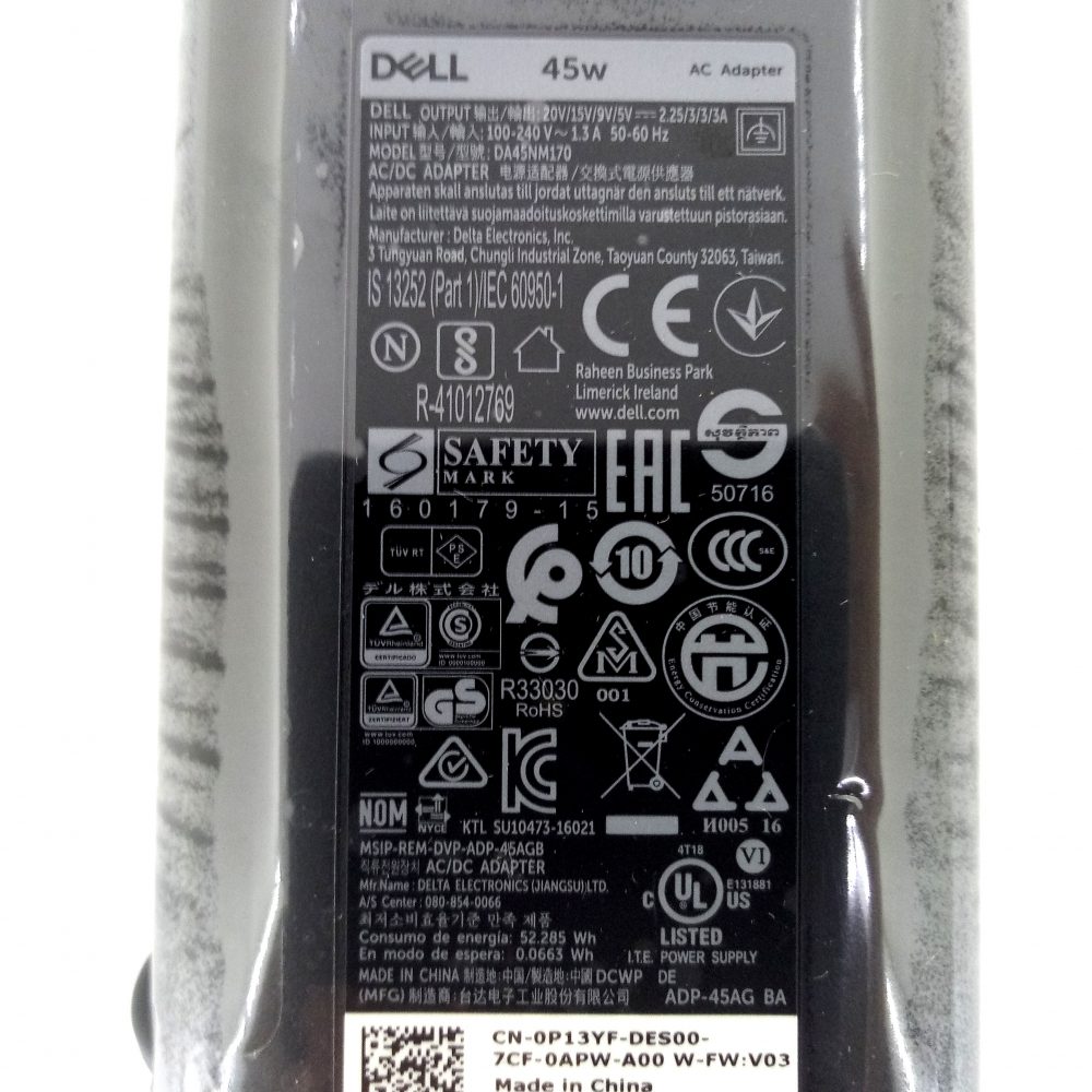 Dell OEM 45W Type-C USB-C Power AC Adapter Charger For Dell XPS 13 9365 XPS 12 - Image 3