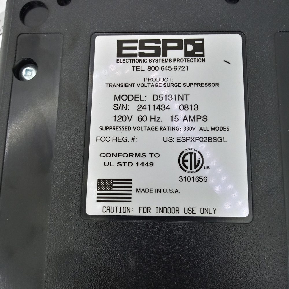 ESP D5131NT Electronic Systems Protection Transient Voltage Surge Supressor - Image 5