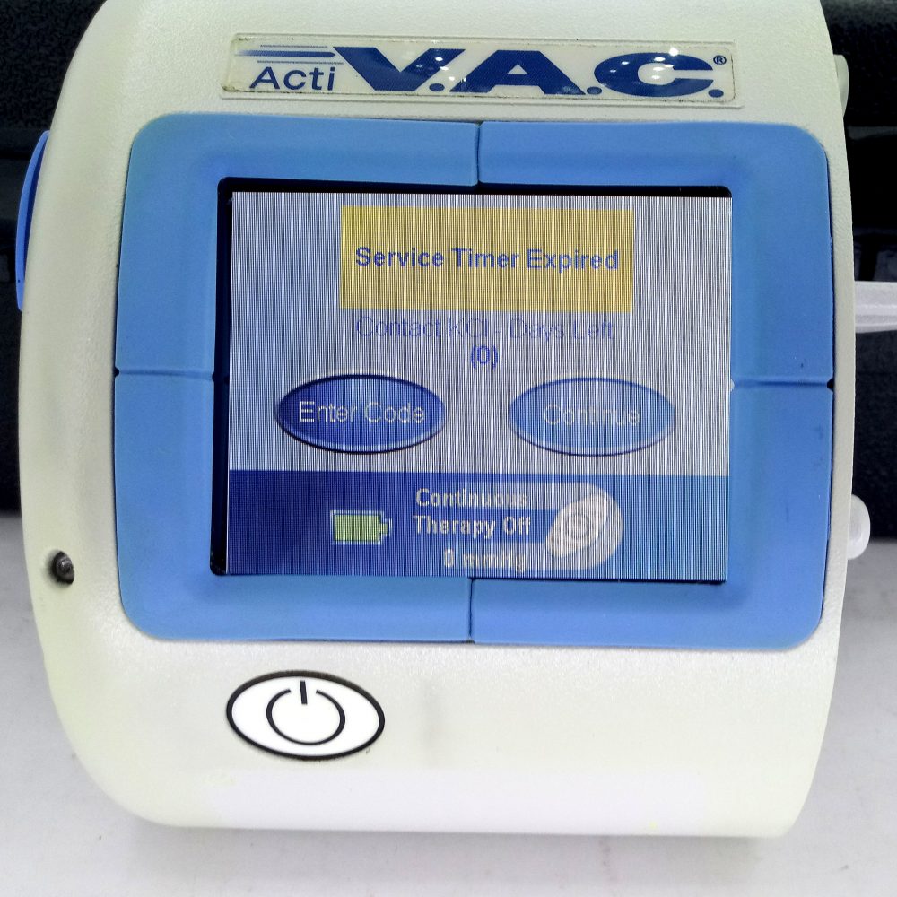 Kci Activac Acti Vac Negative Pressure Wound Healing Device Patient Therapy Unit Roundybox