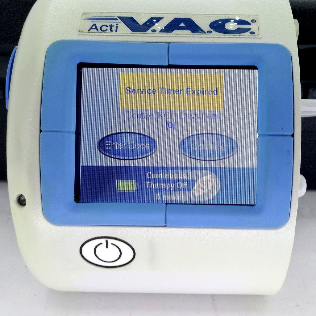 KCI ACTIVAC ACTI VAC Negative Pressure Wound Healing Device Patient ...