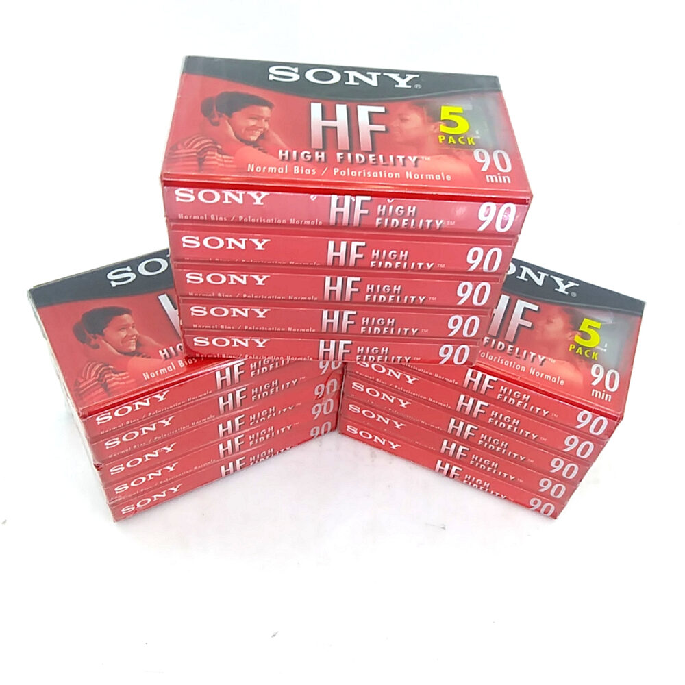 Brand New Lot of 15 SONY HF 90 Audio Cassette Tape High Fidelity Normal Vias - Image 2