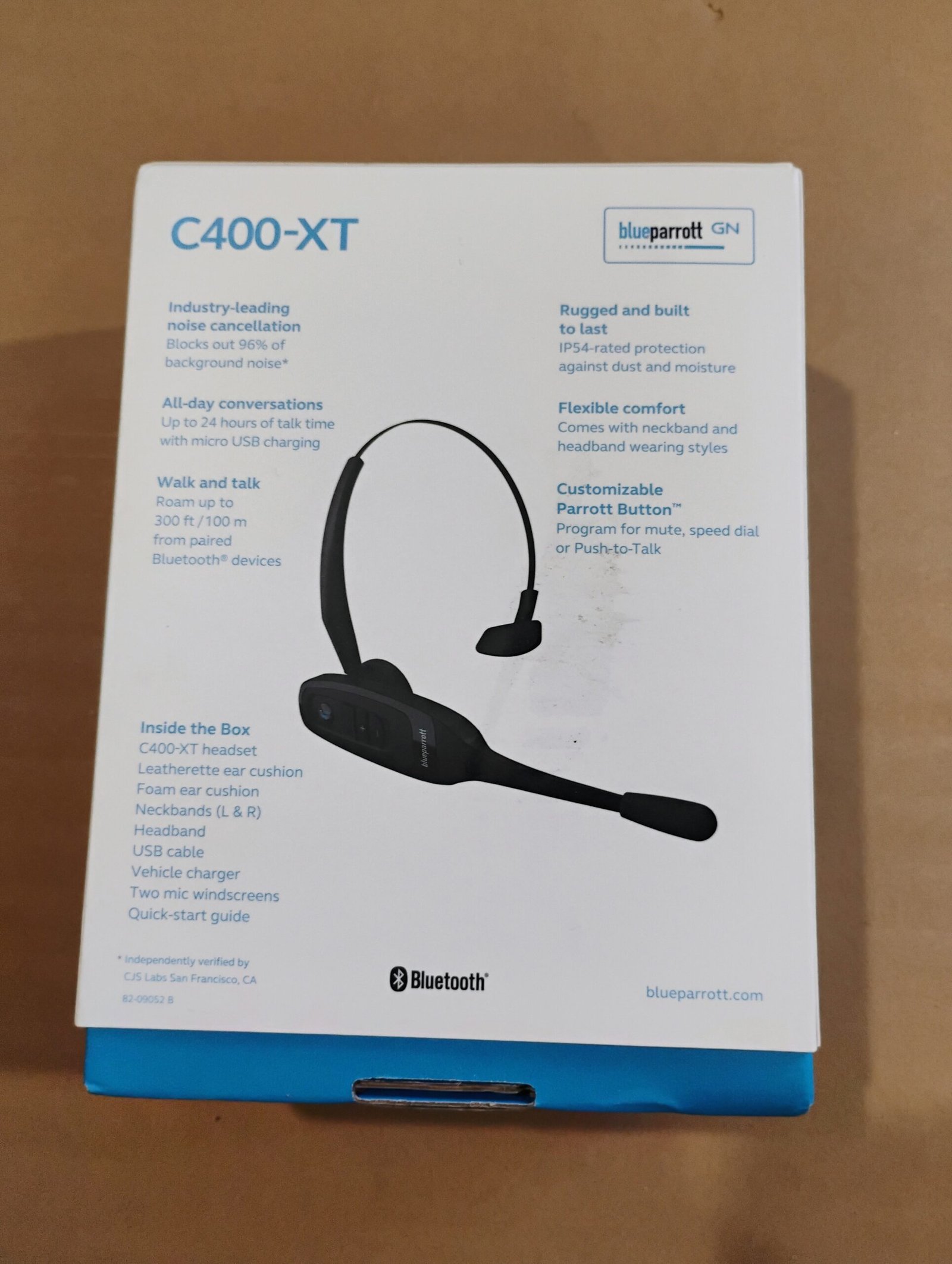Blue Parrot C400-XT Convertible Bluetooth Wireless Headset Trucker — image 9 of 13