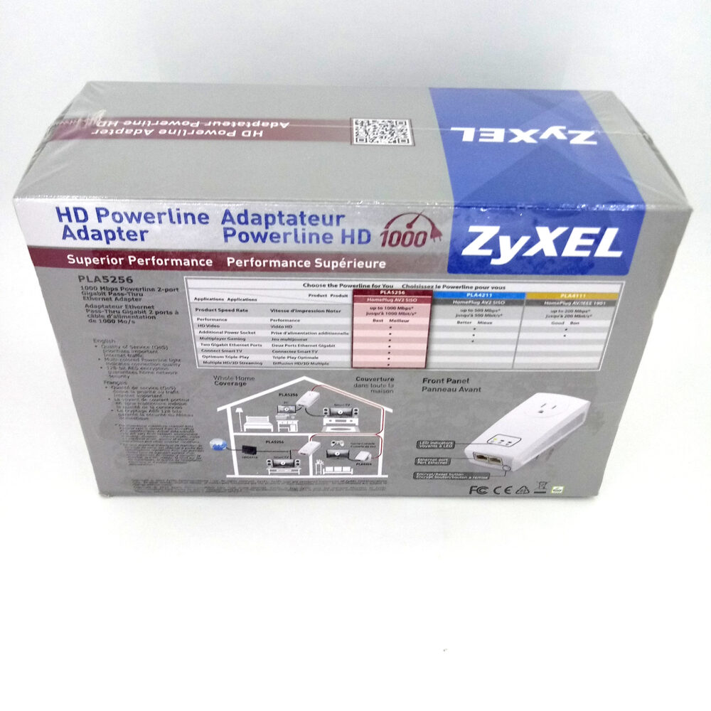 NEW Zyxel HD Powerline Ethernet Adapter  (PLA5256) - Image 2