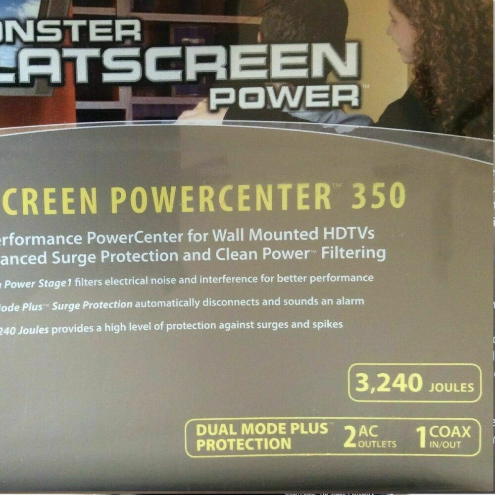 Monster FlatScreen PowerCenter HTS350 Home Theater w/ Clean Power Stage 1 Sealed - Image 5