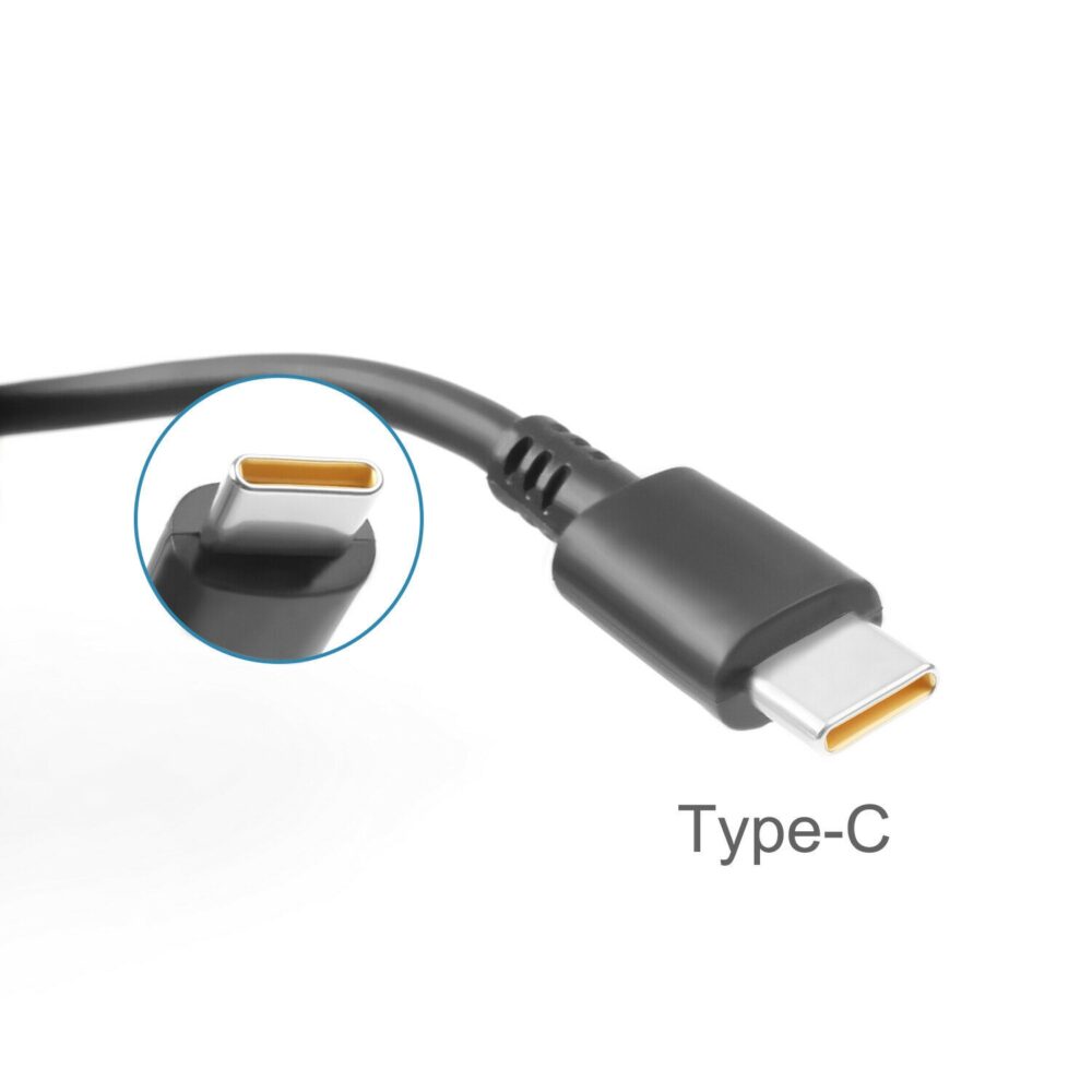 Genuine Lenovo 45W USB-C Power Supply  for Yoga 720 with 2-Prong Cable - Image 4