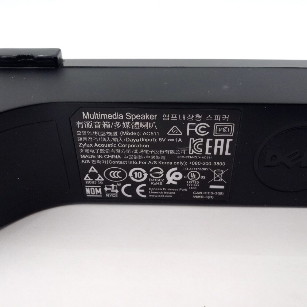 NEW Genuine Dell Monitor SoundBar SPEAKER AC511 USB Powered Wired 0MN008 Sealed - Image 8