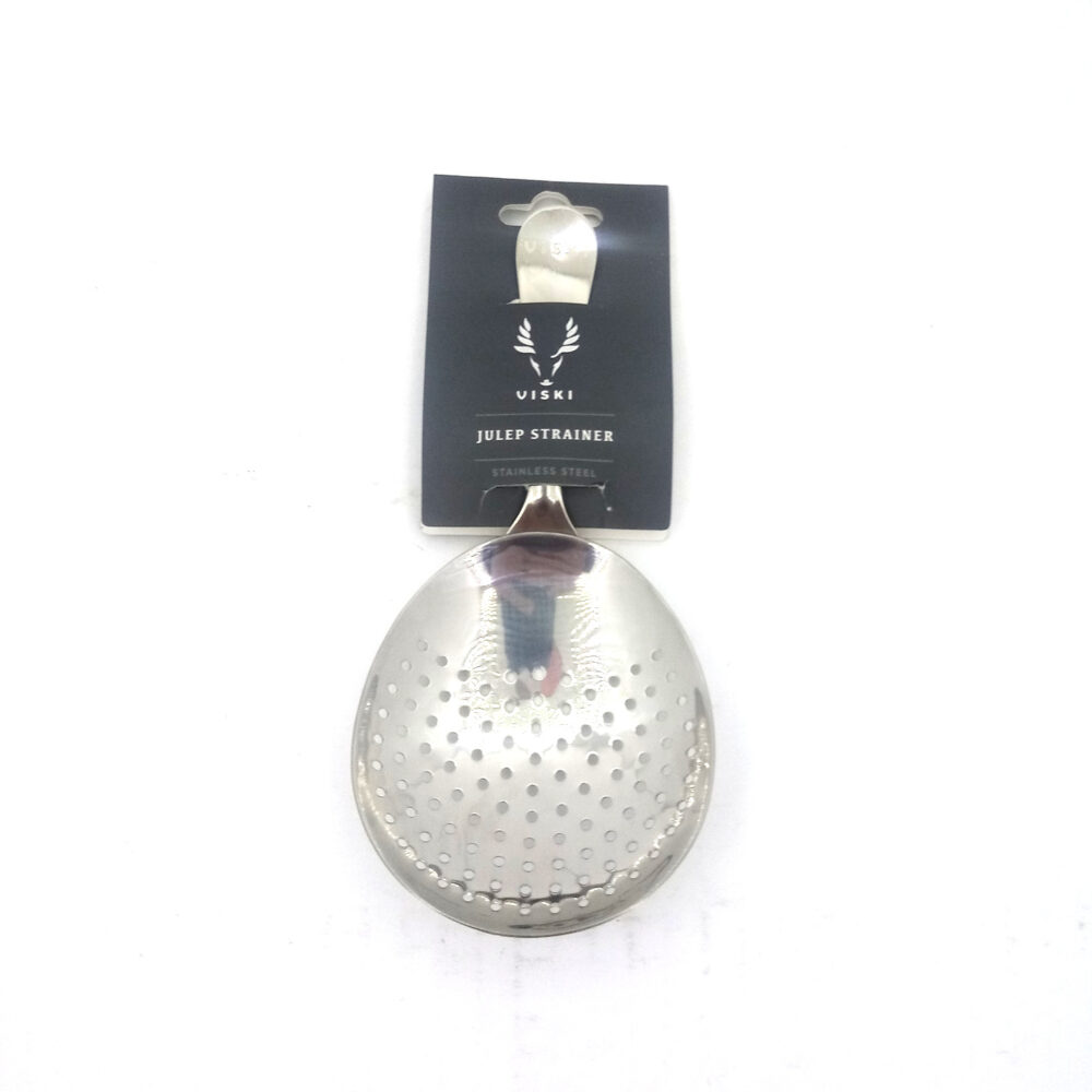 Viski Professional Stainless Steel Julep Strainer- Cocktail Mixing Bar Tool - Image 2