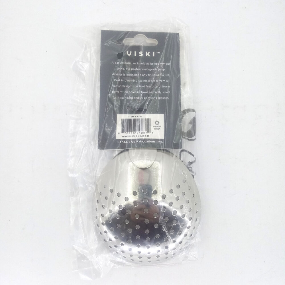 Viski Professional Stainless Steel Julep Strainer- Cocktail Mixing Bar Tool - Image 4