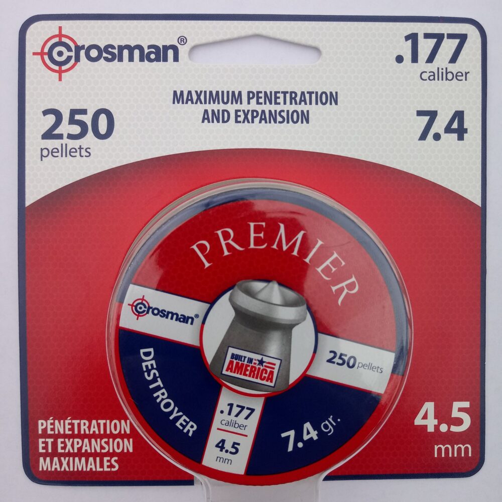 Crosman Destroyer Hunting Pellets.177 Caliber, 4.5 mm 250 Count