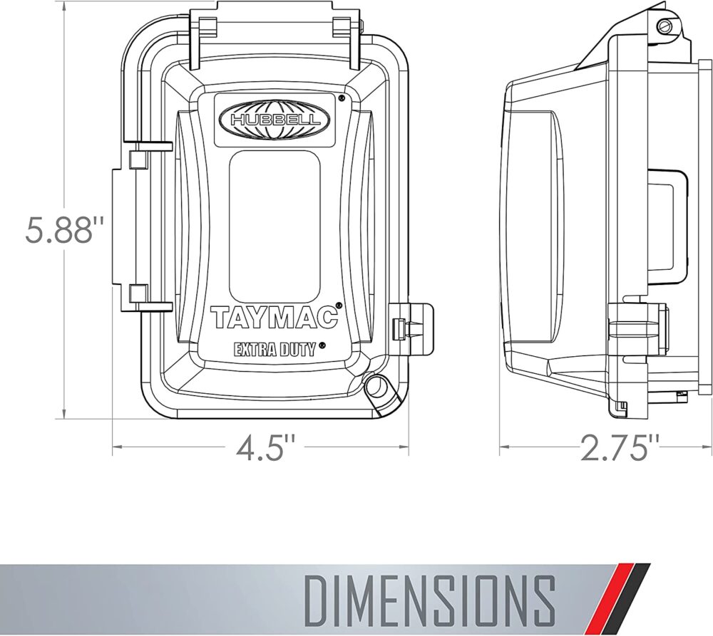 Taymac Mm420c 1-Gang Multi-Directional While In Use Weatherproof Cover - Image 3