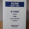 Uline Quiet Tape - 2 Mil, 3" x 110 yds, Clear
