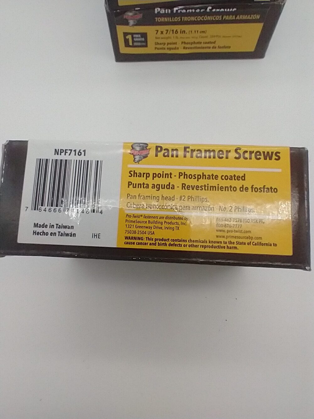 Lot of 4 Pro-Twist Pan Framer Screws 1 lb - 7 x 7/16- Sharp Phosphate Combo Ship - Image 7